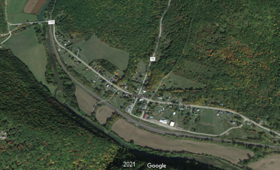 Cameron Arial View of Town