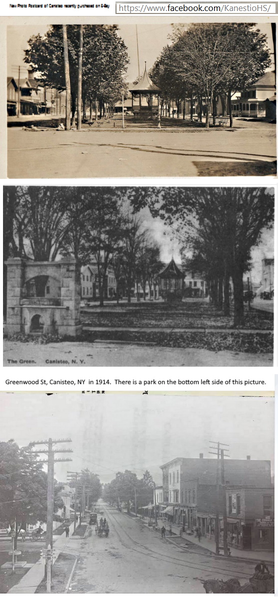 Canisteo Town Center in early 1920s