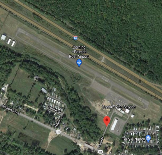 Arial View of Corning-Painted Post Airport