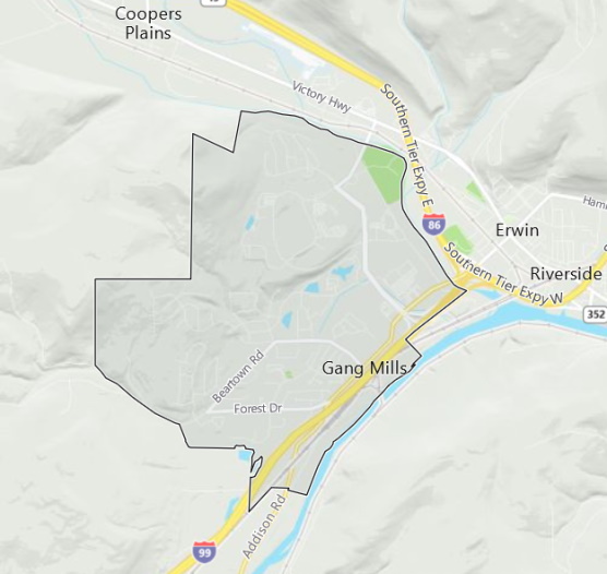 Gang Mills Boundry Map