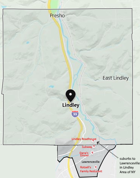 Lawrenceville-Lindley Boundry Map