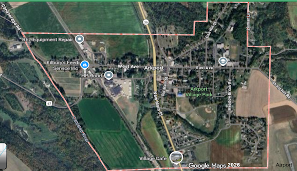 Map of Arkport City limits