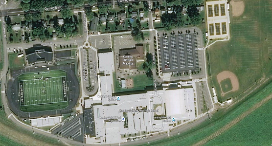 Arial View of CPP School